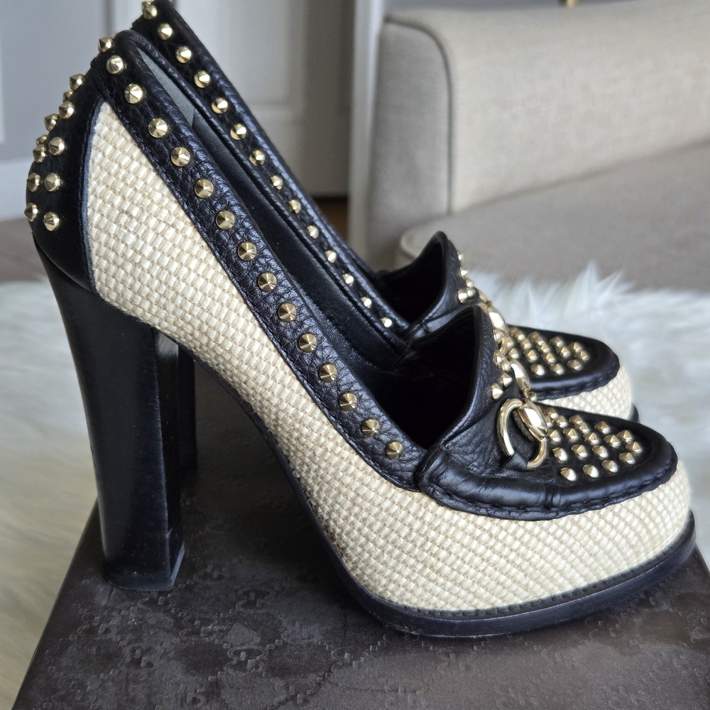 GUCCI Rare 60Th Anniversary Alyssa Loafer Pumps - Picture 4 of 7